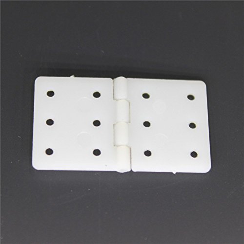 16x28 mm 0.63" x1.1'' Pinned Nylon Hinges RC Airplane Plane Parts Replacement (Pack of 20)