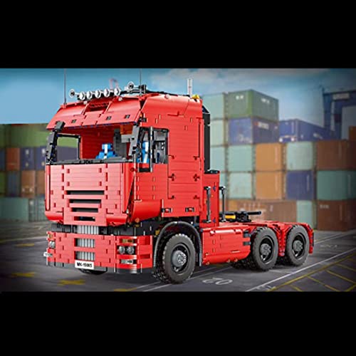 Sunbary Technik LKW Zugmaschine Bausteine, 19005, 2.4Ghz RC LKW Transport Fahrzeug Modell Bauset, 4825Teile… – Bild 3