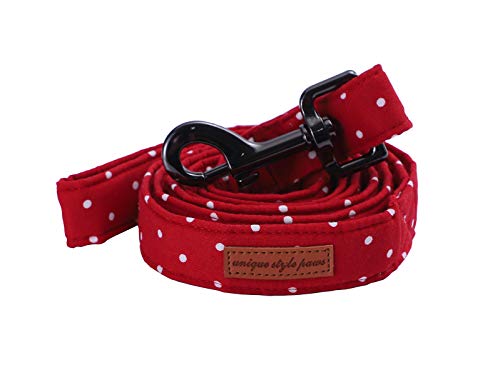 Unique style paws Handgemachte haltbare Hundeleine Weiche Bequeme Griffleine für Hund 3 Größe 9 Muster