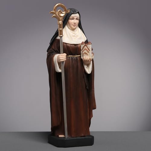 Figura Decorativa Virgen Santa Brigid 16.5 cm Resina miniatura 5