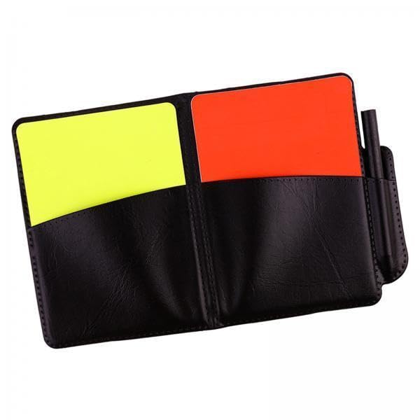 MERISHOPP 2xSoccer Referee Cards Set PVC Football Yellow and Red Card for Outdoor Sports with Pocket Book| Sports Training Aid | Athletic Training Gear-picture-32
