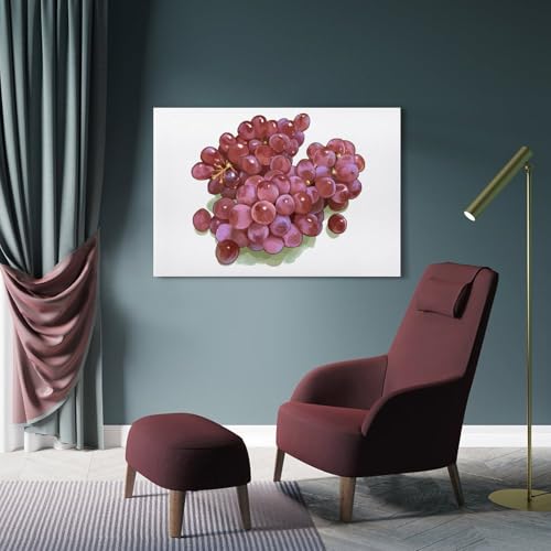 Toile Raisin Violet Mural Moderne Cadre Idéal Petits Murs Vides - 4