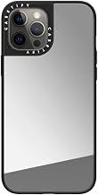 CASETiFY for iPhone 12 Pro Max Case - Mirror Compatible with MagSafe | Reflective | 4.9 ft. Drop Protection | Silver On Black
