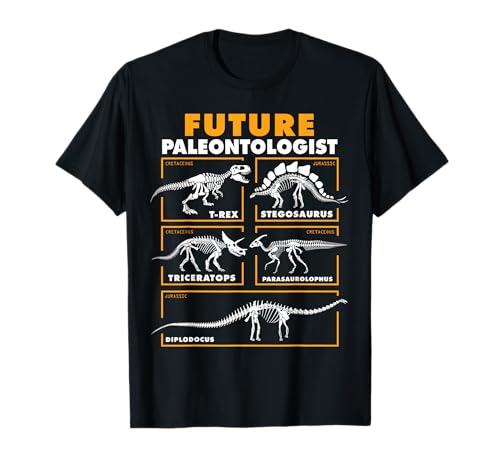 Future Paleontologist Dinosaur Fossil Paleontology Kids Boys T-Shirt
