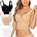 Tube Top de Dentelle Soutiens-Gorge de Sport Femme Florale pour Femmes Bra Top sans Couture Bandeau Extensible avec Coussin de Poitrine Amovible, Enveloppe de Poitrine en Dentelle