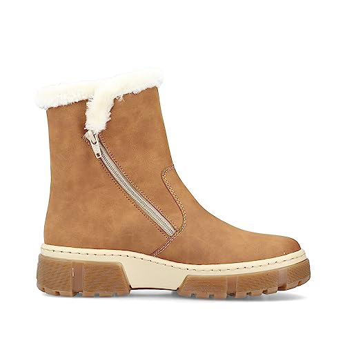 Rieker Damen Ankle Boots X8661, Frauen Stiefeletten, lose Einlage,Booties,halbstiefel,Kurzstiefel,uebergangsschuhe,braun (24),38 EU / 5 UK – Ansicht 3