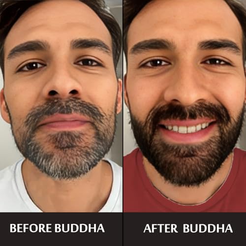 Image of Buddha Natural Grey Beard Wash (120 ml) - For Reduce Greys and Restore Natural Color | Herbal Formula For Strengthens & Thicker Beard | Suitable for All Beard Types
