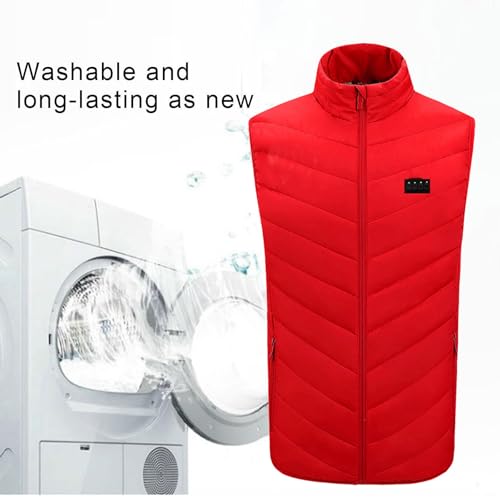 Image of Heated Vest Women and Men USB Rechargeable Heated Vests Stand Collar Packable down Puffer Heating Vest Outerwear