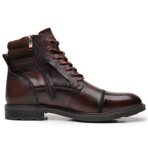 Image of Arkbird Mens Chelsea Boots, Stylish and Comfort Leather Chukka Ankle Boots with Zipper