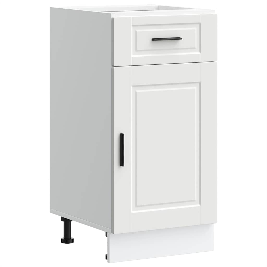vidaXL Küchenunterschrank Porto Weiß Holzwerkstoff, Spülenunterschrank, Schrank Küche, Lagerschrank, Unterschrank für Küche, Küchenzeile
