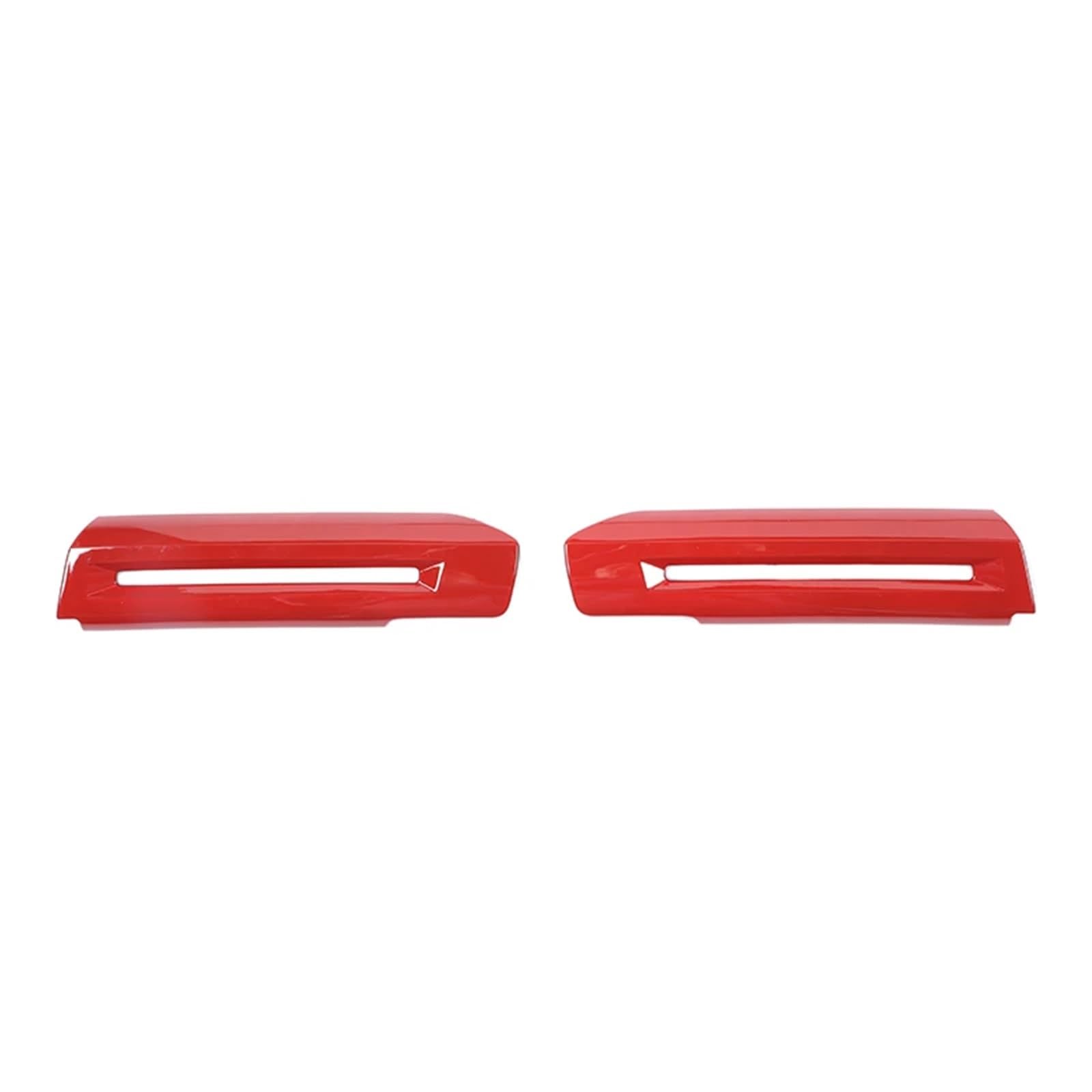 Bqwyedpl Red Abs Carbon Fiber Inner Door Handle Decoration Cover Trim Fit For Ford Fit For Mustang 2015-2024 Car Door Latch Handle(Red)