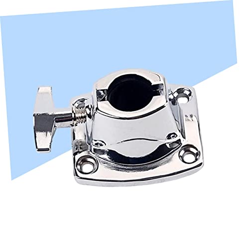 Abaodam 3pcs Tom Cymbal Holder Clamp Accesorio Ligero para Percusión Base de Tom Plateado miniatura 6