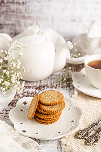 Image of Mandy's Cookie Thins, Simply Sugar Flavor, 4.6 Oz, Pack of 6, 42 Cookies, Light & Crispy, Halal