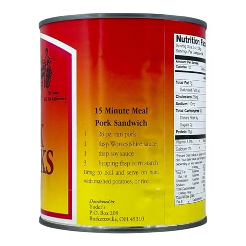 Yoder's Canned Pork Meat Case - 12 Cans - Thumbnail 4