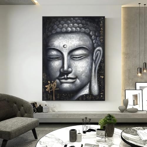 Affiches Bouddha abstrait impression premium sur toile 30x40