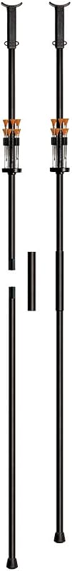 Kit de pistola de cerbatana Cold Steel Big Bore - Incluye dardos y carcaj de dardos, pistola de cerbatana de dos piezas negra, 5'