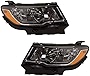 Garage-Pro Headlight Compatible with 2017-2021 Jeep Compass SET Driver and Passenger Side