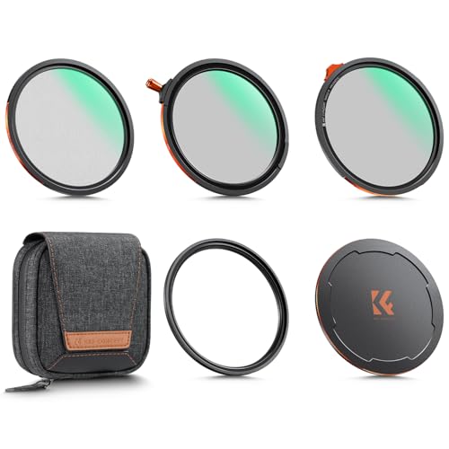 K&F CONCEPT 72mm �}�O�l�b�g���t�B���^�[�Z�b�g True Color CPL+��ND2-32+�u���b�N�~�X�g1/4+�}�O�l�b�g�A�_�v�^�[�����O+�}�O�l�b�g�����Y�L���b�v 28�w�R�[�e�B���O �t�B���^�[�P�[�X�t���iNano-Xcel�j