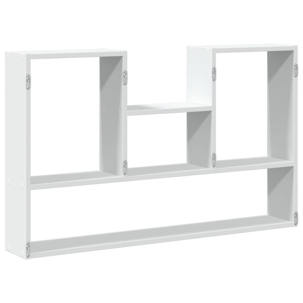 Estantería de pared blanca 99 x 15 x 60 cm, material de madera, estantería flotante para baño, dormitorio, salón, fácil de limpiar, ahorra espacio