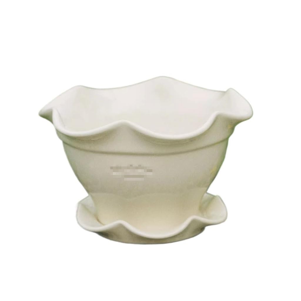 Gelasige A Flower Pots Fashion Creative Ceramic Flower Pot Garden Courtyard Balcony Home Simple Green Plant Potted Flower Outdoor Flower Pots