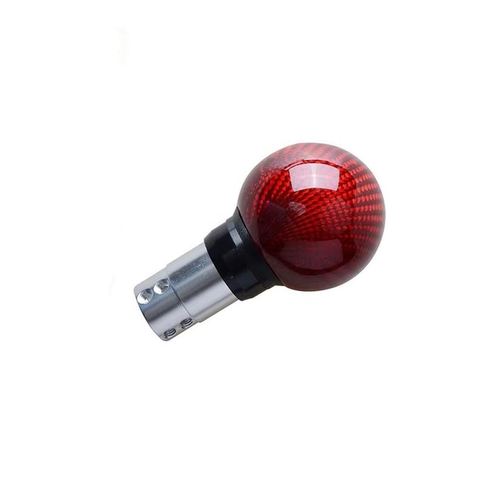 YDXHERTA Real Carbon Fiber Gear Shift Knob for Mondeo 2013 2014 2015 2016 2017 Auto Parts(Red)