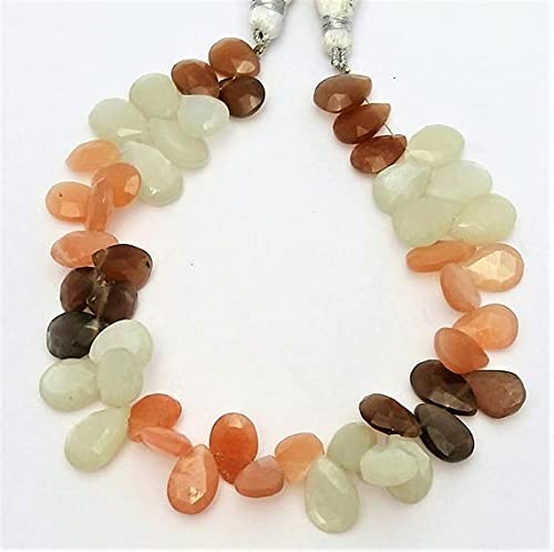 Multi moonstone beads en perles poires facettées LKBEADS pour la création de bijoux précieux
