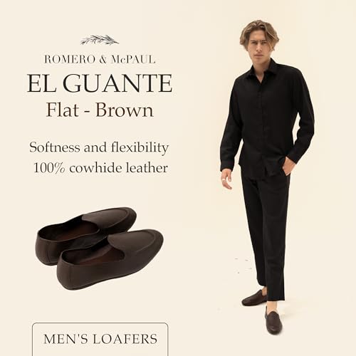 Mens Casual Shoes El Guante Flat Camel | Loafers for Men Inspired by Julio Iglesias | Soft Flexible | Romero & MC Paul2