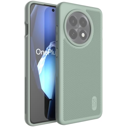 Image of TUDIA [MergeGrip Designed for OnePlus 13R Back Cover 5G (2025) - [Military Grade Drop Tested] Dual Layer Shockproof Slim Rugged Tough Heavy Duty Protective Phone Case - Green Lily