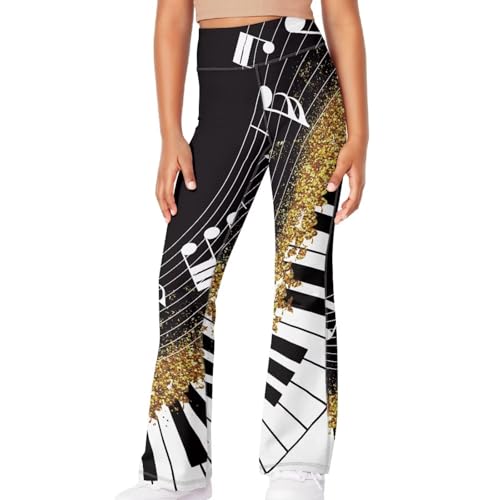 Girls Flare Leggings Kids Teens High Waisted Bootcut Leggings Bell Bottom Pants Dance Yoga Flared Leggings3