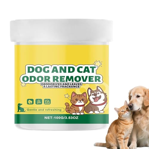 Eliminatore Di Odore Di Urina Di Gatto | Eliminatore Odore Pipì Cane 100g | Freschezza al Gel Naturale a Lunga Durata per Lettiera, Stanza Interna, Pavimento, Tappeto, Mobili e Materasso