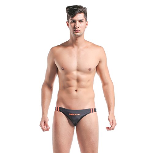 DESMIIT Men's Swimwear Briefs Bikini Low Rise Drawstring Swim Suit