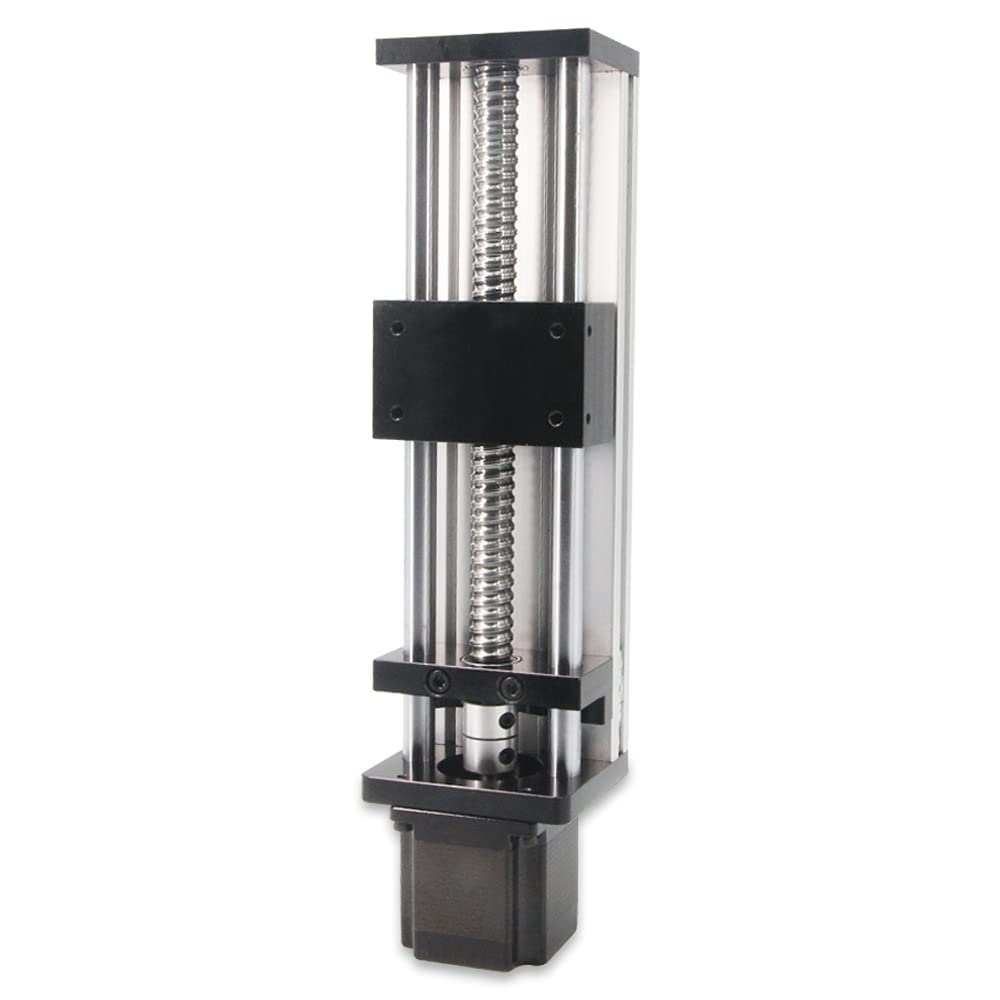 1 x efektywna podróż śruba kulowa o długości 150 mm SFU1605 z silnikiem krokowym NEMA23 do DIY części routera CNC X Y Z, liniowy siłownik stopniowy i drukarka 3D (rozmiar: 150 mm)