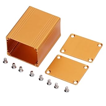 Ubersweet Aluminum Alloy Cooling Box, Signal Shielding Screw Mount Power Junction Enclosure for Industrial Equipments