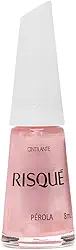 Esmalte Risqué Rosas Cintilantes Pérola 8ml, Risqué, Pérola, 8 ml