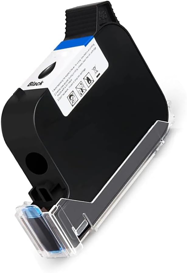 Black Ink Cartridge, Original 42ml Fast Dry Ink for BT-HH6105B2 Handheld Printer/B10 Mini Handheld Inkjet Printer/BT-HH6205B Batch Code Printer, Replacement Ink Cartridge for Date Printer