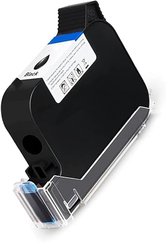 Cartucho de tinta negra, tinta original de secado rápido de 1.4 fl oz para impresora de mano BT-HH6105B2/B10 Mini impresora de inyección de tinta