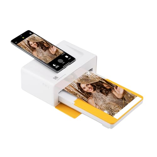 KODAK Dock Plus 4PASS Instant Photo Printer (4x6 inches) + 10 Sheets