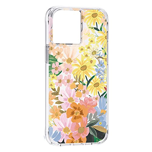 Image of Rifle Paper Co - Case for iPhone 13 Pro Max - 10 ft Drop Protection - Gold Foil Accents - Marguerite