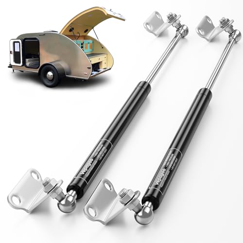 Vepagoo 36 Inch 250Lb/1112N Gas Struts Shock Spring with Mounting Brackets, Lift Supports for RV Bed Heavy-Duty Lid Box Trailer Cover Hatch Basement Door Window (Fit 235lb-265lb Lid), 2pcs (1pair)