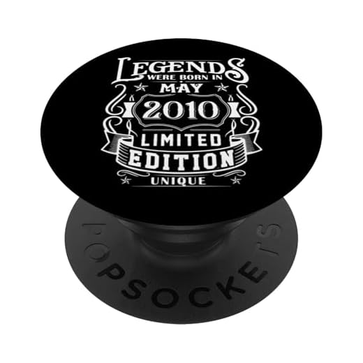 Cumpleaños Mayo 2010 Edición Limitada Regalo Legend May PopSockets PopGrip Intercambiable