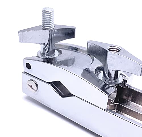 Tuoren Drum Set Holder Clamp Cymbal Boom Arm Mounting Bracket (Fits 1/2" To 1" Pipes) With Four Screw Adjustment #TOP3