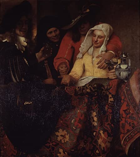 Carteles decorativos de Jan Vermeer pinturas murales retro para decorar el salón