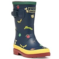 Joules Kids Spellbinding Outdoor Wellington Boots Wellies - 10K, Navy Quidditch