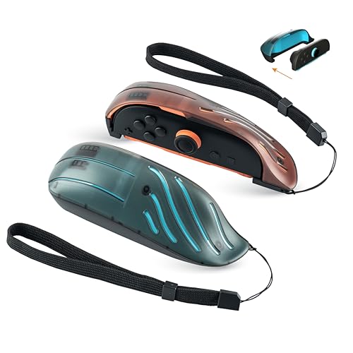 NiTHO Maus-Griff Zubehör Kompatibel mit Switch 2 Controller, Ergonomischer Controller Griff für linken und rechten Controller, FPS Aiming Adapter für Maus-Modus Spiele, Blau und Orange