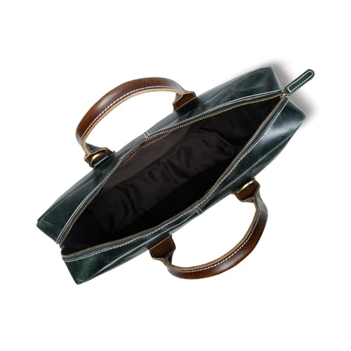 Bolso mensajero de cuero para laptop para hombre miniatura 3