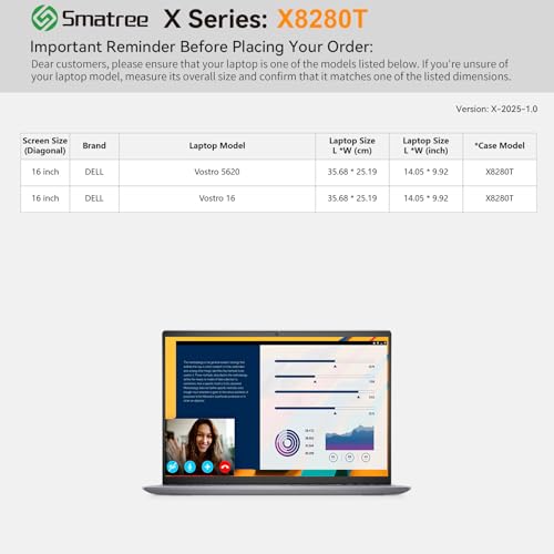 Image of Smatree Hard EVA Protective Sleeve Compatible for 16 inch Lenovo Yoga 7 /7i Gen 8, for IdeaPad Flex 3i Chromebook 2 in 1, for ThinkBook 15p Gen 2, Anti-Shock and Waterproof Laptop Case, Green(X8280TG)