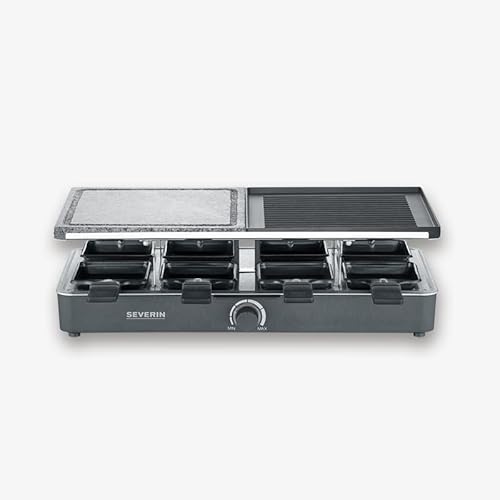 Appareil à raclette SEVERIN RG2376 Jusqu'à 8 personnes Pierre de cuisson naturelle et plaque réversible - vue 5