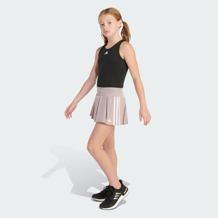 Falda pantalón plisada elástica Adidas WVN 3S ideal para tus partidos de tenis y tardes de verano 5
