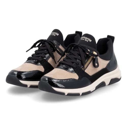 Rieker Wmn's D1S02-04 Black Bone Sneaker3