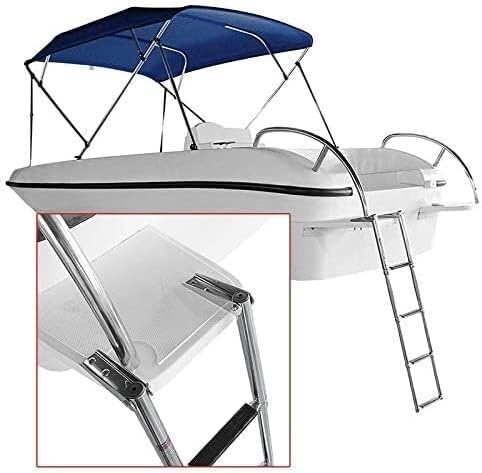Escalera extensible de acero inoxidable para piscina marina 2 peldaños miniatura 7